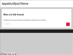 Sites similar to appeldu18juin70eme.org