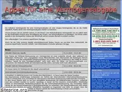 Sites similar to appell-vermoegensabgabe.de