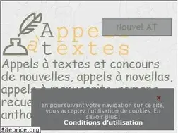 Sites similar to appels-a-textes.fr
