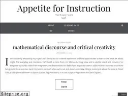 Sites similar to appetite-for-instruction.com