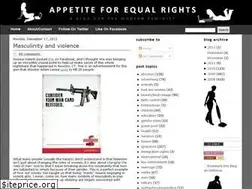 Sites similar to appetiteforequalrights.blogspot.com