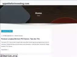 Sites similar to appetiteforinvesting.com