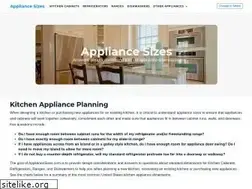 Sites similar to appliancesizes.com