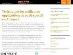 Sites similar to application-parissportif.com