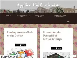 Sites similar to appliedunificationism.com
