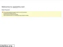 Sites similar to applythis.net