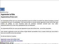 Sites similar to apprendrelaflute.com