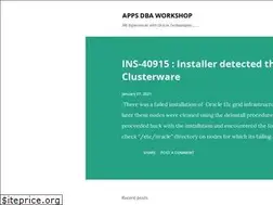 Sites similar to appsdbaworkshop.blogspot.com