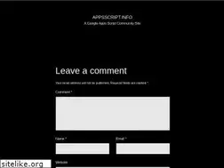 Sites similar to appsscript.info