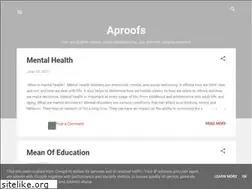 Sites similar to aproofs.blogspot.com