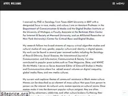 Sites similar to aprylwilliams.com
