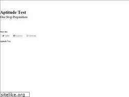 Sites similar to aptitudetest.xyz