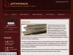 Sites similar to apttoteach.org
