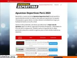 Sites similar to apuestasdeportivasperu.net