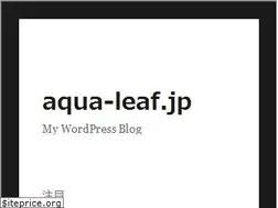 Sites similar to aqua-leaf.jp