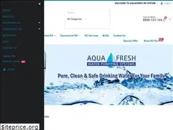Sites similar to aquafresh-ro-system.in