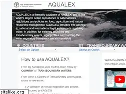 Sites similar to aqualex.fao.org