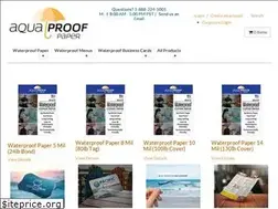 Sites similar to aquaproofpaper.com