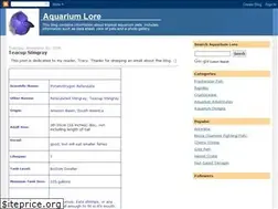 Sites similar to aquariumlore.blogspot.com
