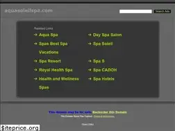 Sites similar to aquasoleilspa.com