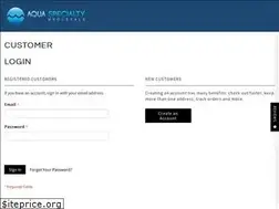 Sites similar to aquaspecialty.com