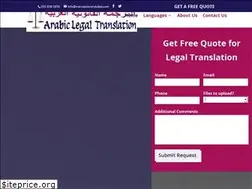Sites similar to arabiclegaltranslation.ae