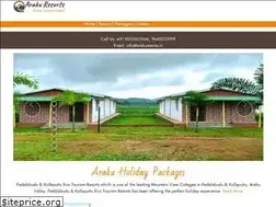 Sites similar to arakuresorts.in