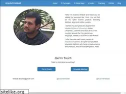 Sites similar to aravindhebbali.com