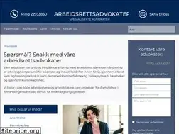 Sites similar to arbeidsrettsadvokater.no