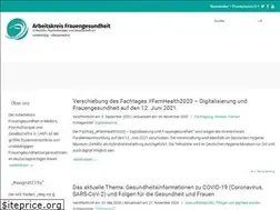 Sites similar to arbeitskreis-frauengesundheit.de