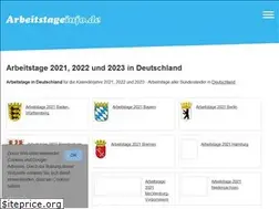 Sites similar to arbeitstageinfo.de