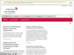 Sites similar to arbitrationlawmonthly.com