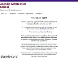 Sites similar to arcadiamontessorischool.com