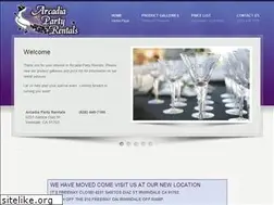 Sites similar to arcadiapartyrentals.net