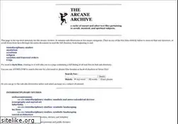 Sites similar to arcane-archive.org