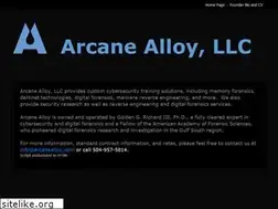 Sites similar to arcanealloy.com