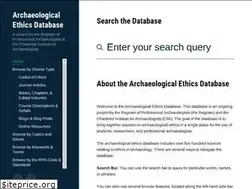 Sites similar to archaeologicalethics.org