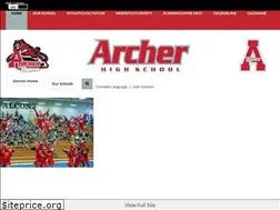 Sites similar to archerhighschool.net