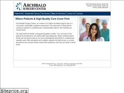 Sites similar to archibaldsurgerycenter.com