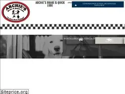 Sites similar to archiesbrakeandquicklube.com