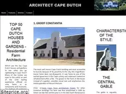 Sites similar to architectcapedutch.com