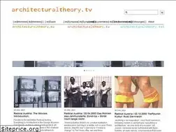 Sites similar to architecturaltheory.tv