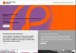 Sites similar to architecturefringe.com
