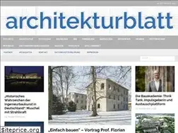 Sites similar to architekturblatt.de