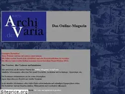Sites similar to archivaria.de