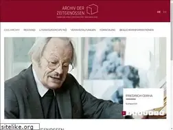 Sites similar to archivderzeitgenossen.at