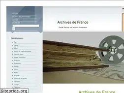 Sites similar to archives-de-france.fr