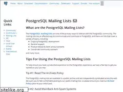 Sites similar to archives.postgresql.org