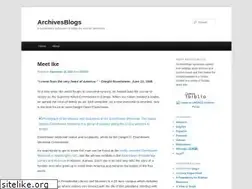 Sites similar to archivesblogs.com