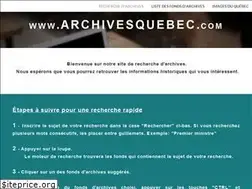 Sites similar to archivesquebec.com
